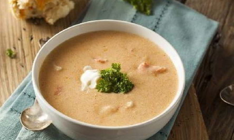 Рецепт супа-пюре с семгой и зажаркой