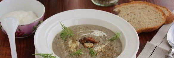 суп-пюре с шампиньонами и картофелем