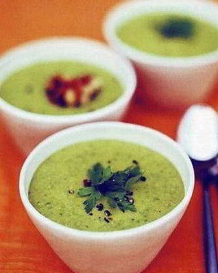 Суп-пюре со шпинатом