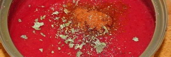 суп-пюре со свеклой