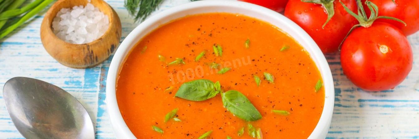 Томатный суп пюре классический