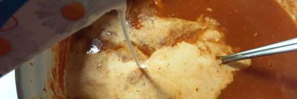 томатный суп-пюре с мидиями