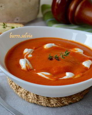 Томатный суп-пюре с нутом