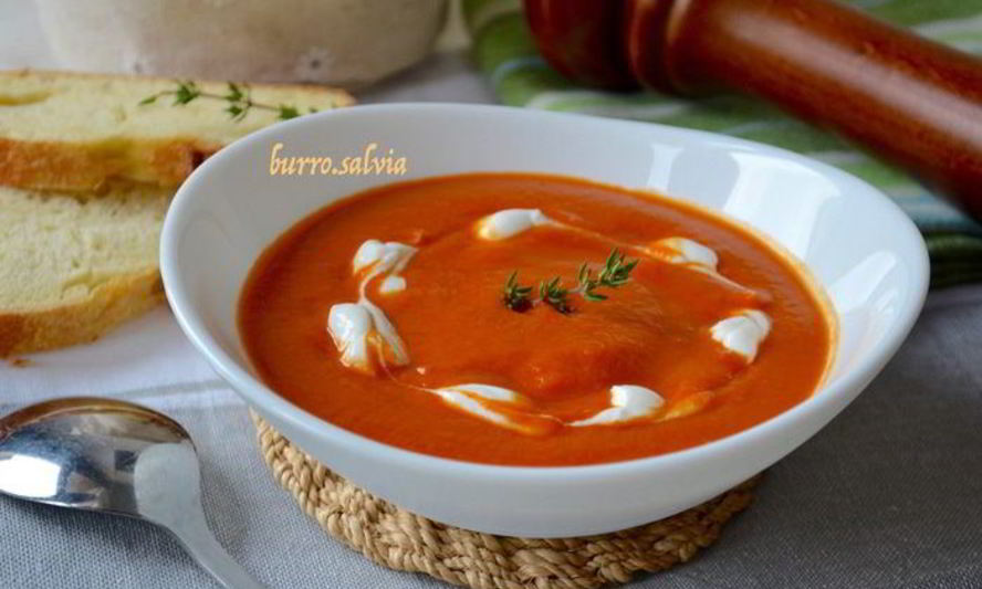 Рецепт томатного супа-пюре с нутом