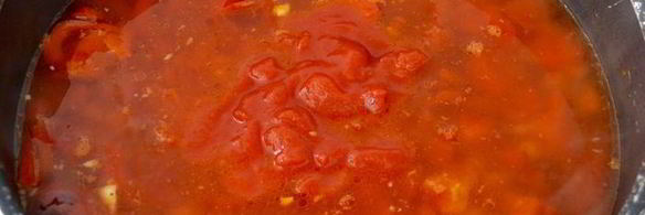 томатный суп-пюре с нутом