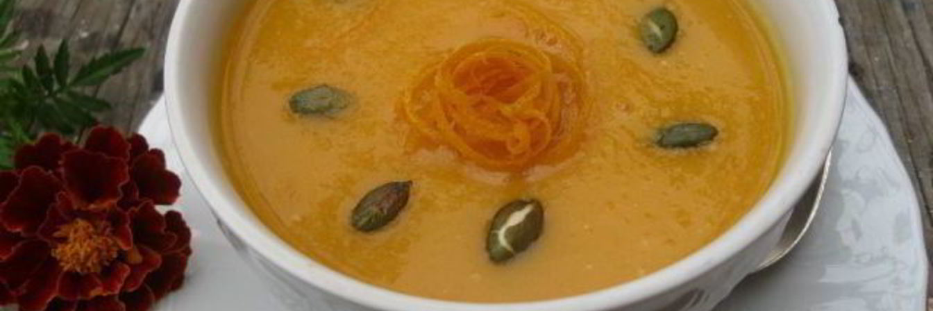 Тыквенный суп-пюре с апельсином