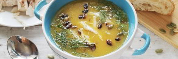 тыквенный суп-пюре с курицей