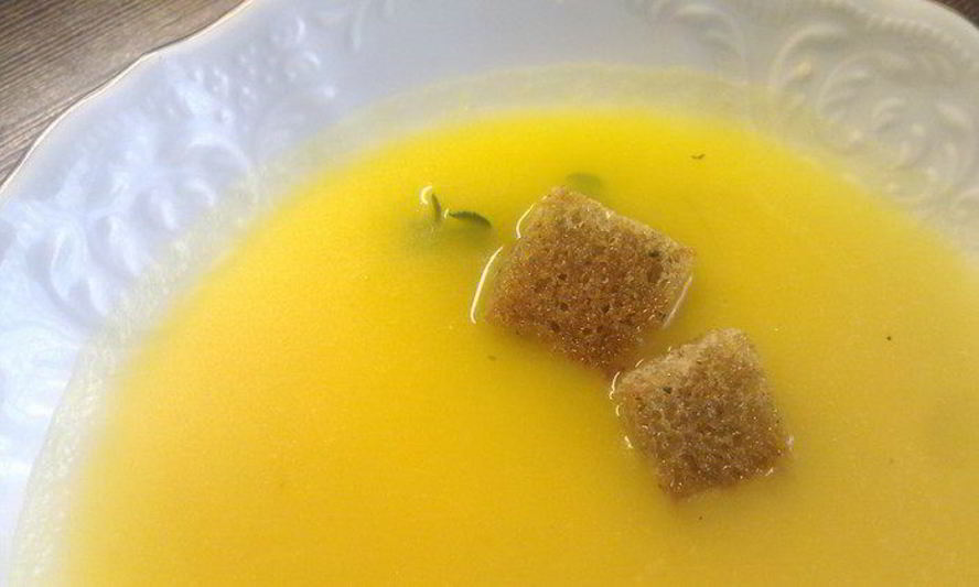 Рецепт тыквенного супа-пюре с шафраном