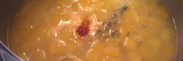 тыквенный суп-пюре с шафраном