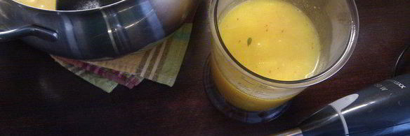 тыквенный суп-пюре с шафраном