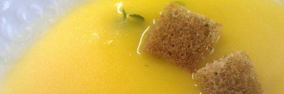 тыквенный суп-пюре с шафраном