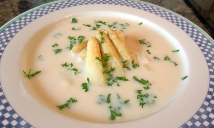 Рецепт вкусного и простой суп пюре из спаржи