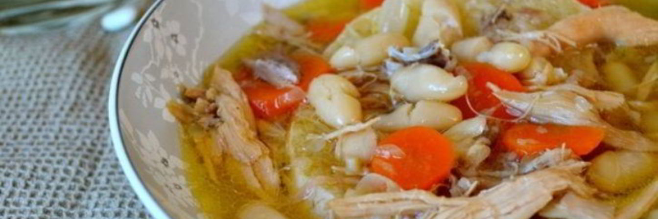 Суп с белой фасолью