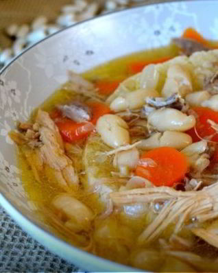 Суп с белой фасолью