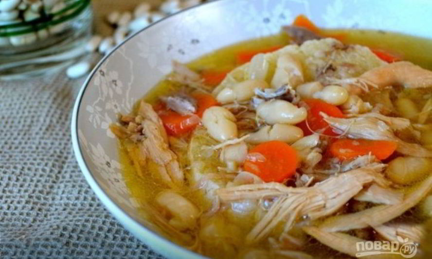 Рецепт супа с белой фасолью