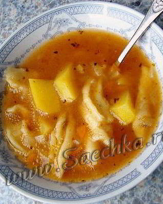 Суп с галушками