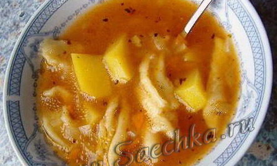 Рецепт супа с галушками