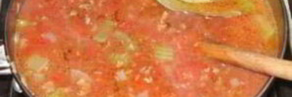 суп с говядиной и помидорами