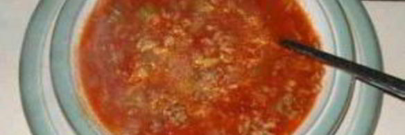 суп с говядиной и помидорами