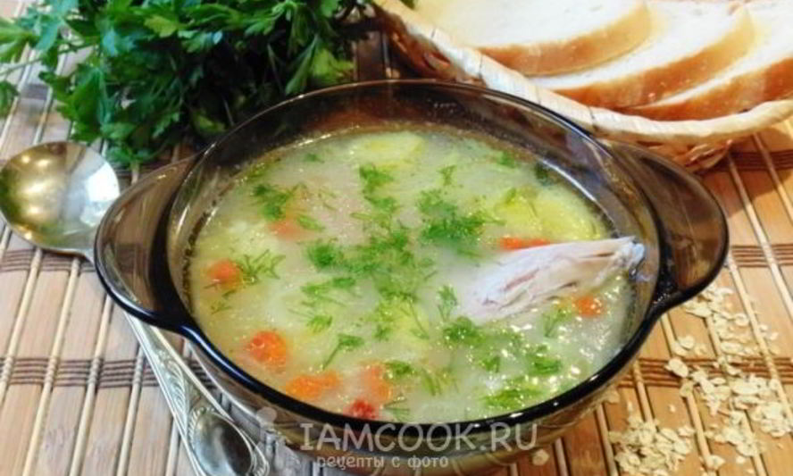 Рецепт супа с индейкой и овсяными хлопьями