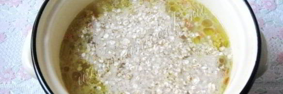 суп с индейкой и овсяными хлопьями