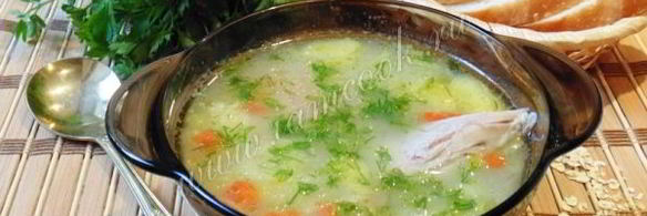 суп с индейкой и овсяными хлопьями