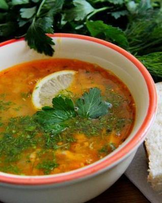 Суп с красной чечевицей Зимний