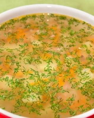 Суп с рыбными консервами