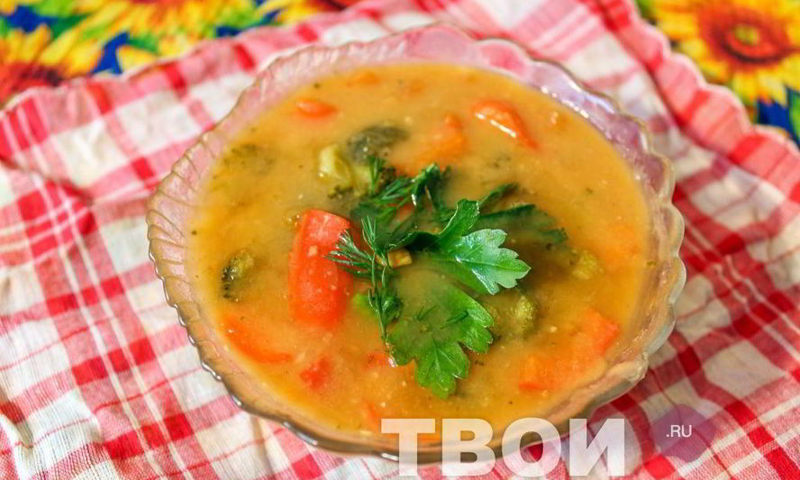 Рецепт супа зимнего сытного, яркого супа, согревающего за счет подбора индийских специй