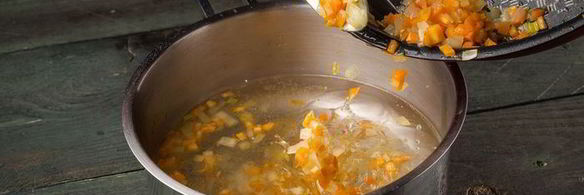 сырный суп с креветками