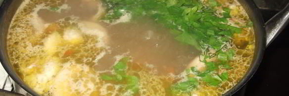 сырный суп с шампиньонами