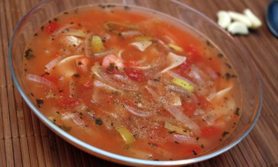 Рецепт томатного супа с лапшой