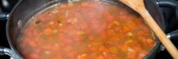 томатный суп с тефтелями