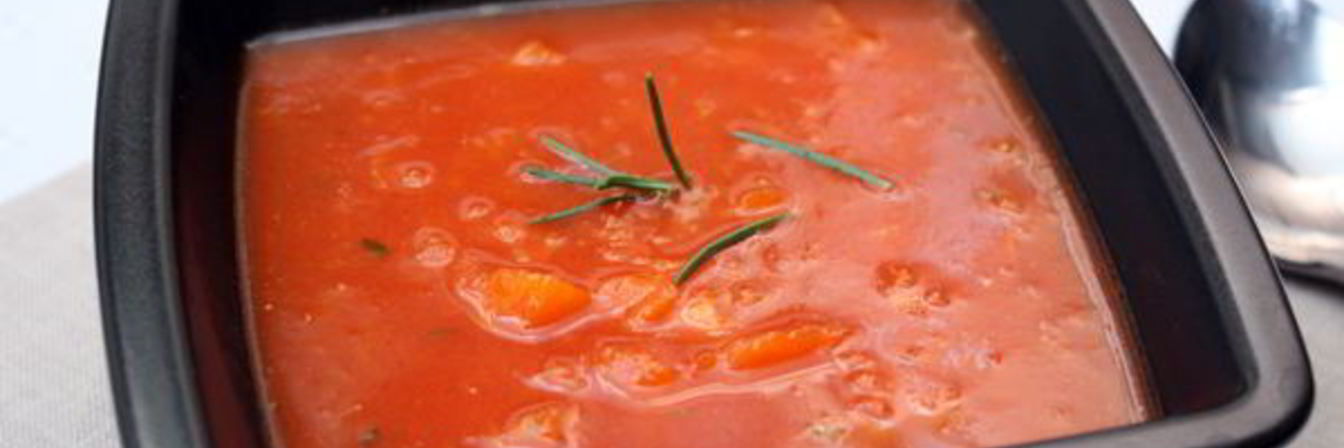 Томатный суп с тыквой