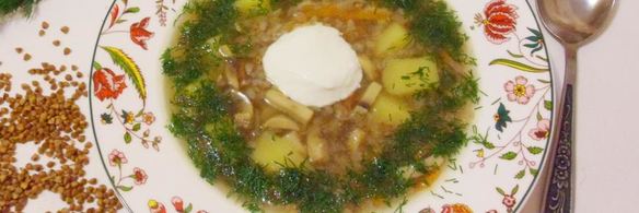 томленый грибной суп