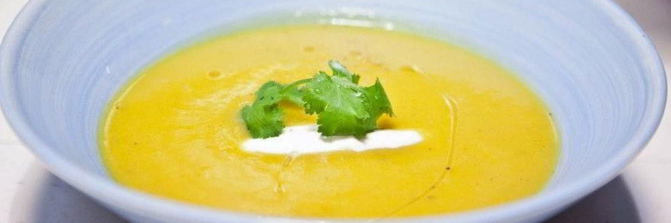 Тыквенный крем-суп с имбирем и корицей