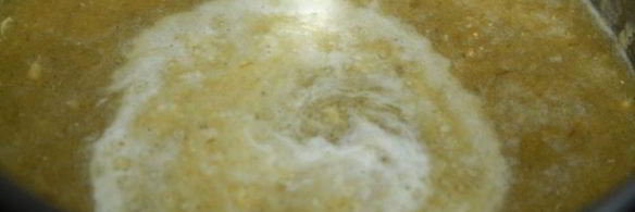 тыквенный суп с луком пореем и пармезаном