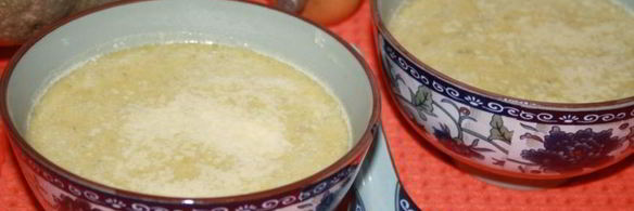 тыквенный суп с луком пореем и пармезаном