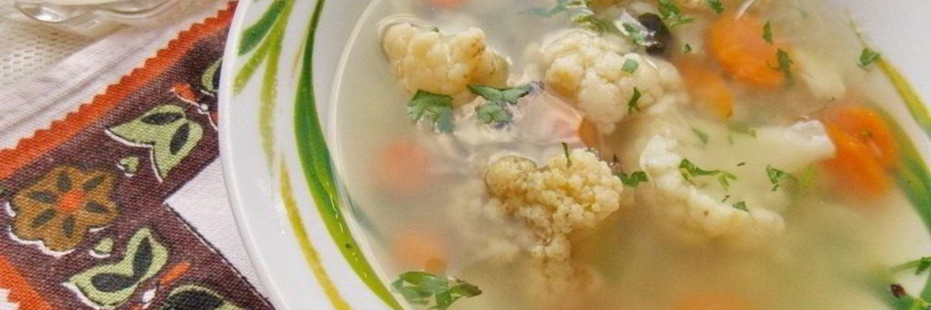 Вегетарианский суп из цветной капусты