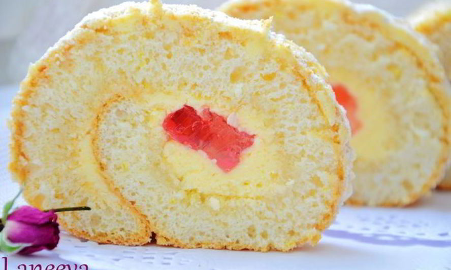 Рецепт ангельского рулета