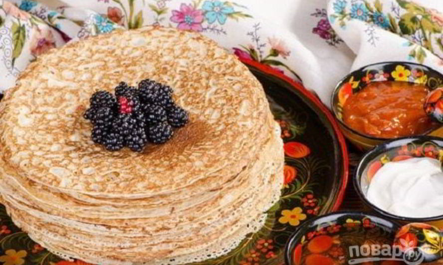 Рецепт ажурных блинчиков на молоке