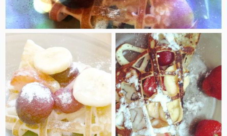 Рецепт ажурных блинчиков со свежими фруктами