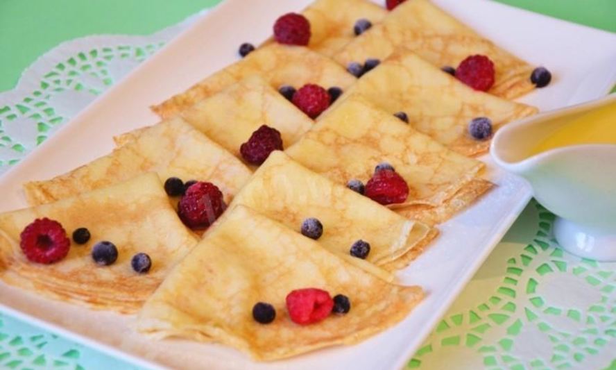 Рецепт блинчиков и апельсиновый соус для блинов