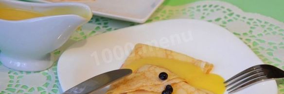 блинчики и апельсиновый соус для блинов