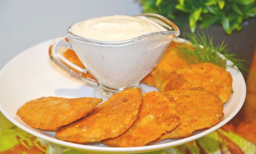 Рецепт блинчиков из икры карпа с соусом