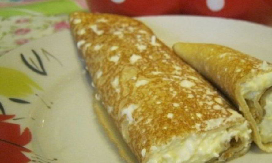 Рецепт блинчиков из майонеза и яиц