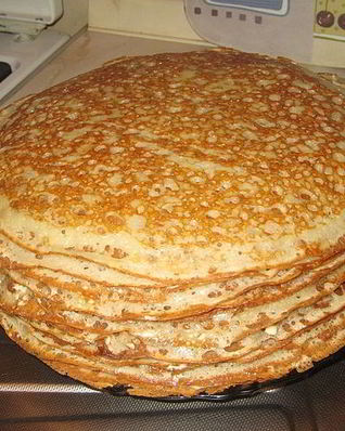 Блинчики на дрожжах