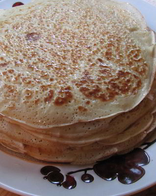 Блинчики на молоке