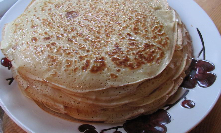 Рецепт блинчиков на молоке