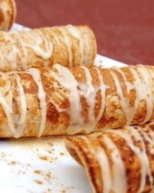 Блинчики с бананом и сгущенкой